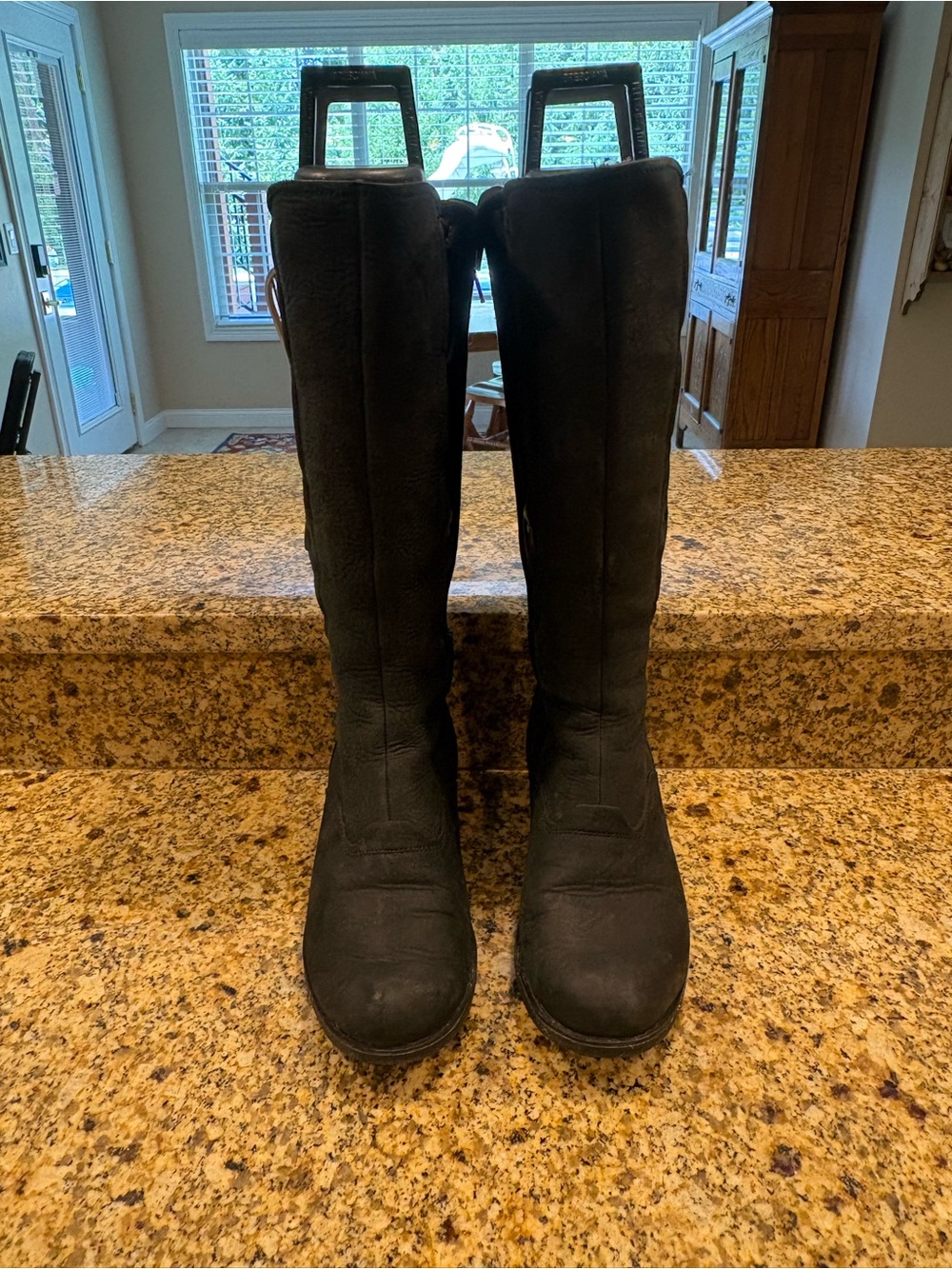 Merrell Chateau Quilted Tall Winter Boots 8.5 Water Resistant Black Leather EUC - Picture 10 of 11